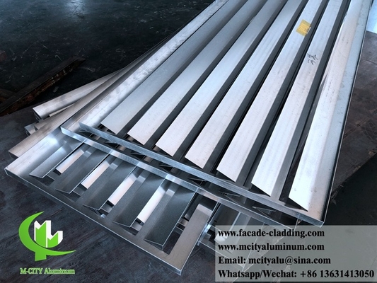 Couverture de pompe à chaleur en aluminium pour décoration extérieure pour protéger l' air conditionné