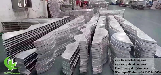 Écrans métalliques écran en aluminium façade feuille d'aluminium pour fenêtre et façade