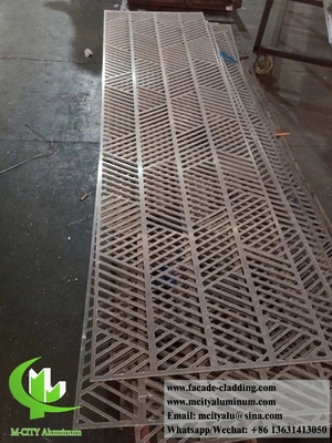 Panneaux d'aluminium pliés en 3D pour façade de bâtiment