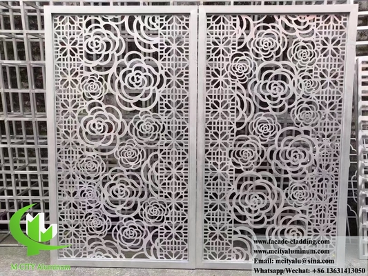 Écrans métalliques écran en aluminium façade feuille d'aluminium pour fenêtre et façade