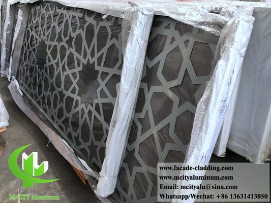 Écran de découpe laser de 8 mm revêtement de façade de panneaux en aluminium en tôle métallique pour revêtement extérieur de façade