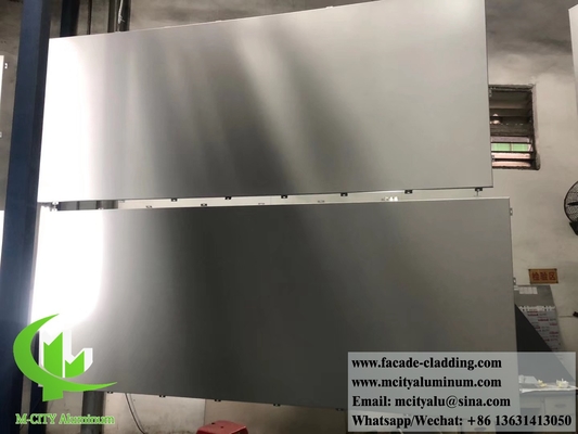 Chine fournisseur 3 mm panneau métallique en aluminium poudre revêtue façades en aluminium