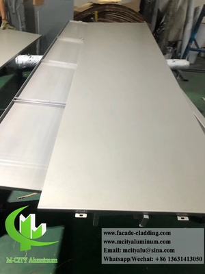 Chine fournisseur 3 mm panneau métallique en aluminium poudre revêtue façades en aluminium