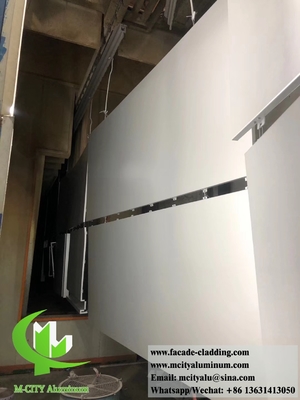 Chine fournisseur 3 mm panneau métallique en aluminium poudre revêtue façades en aluminium