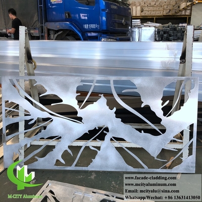 Écran de découpe laser de 8 mm revêtement de façade de panneaux en aluminium en tôle métallique pour revêtement extérieur de façade