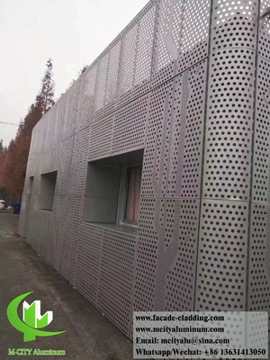 Paroi de rideau perforé en feuille d'aluminium à fluorocarbures pour revêtement de façade fournisseur en Chine