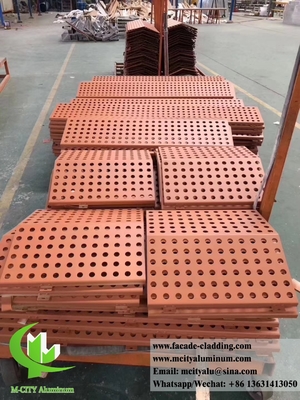 Chine Panneaux de revêtement métalliques perforés façades métalliques feuille d'aluminium de 3 mm