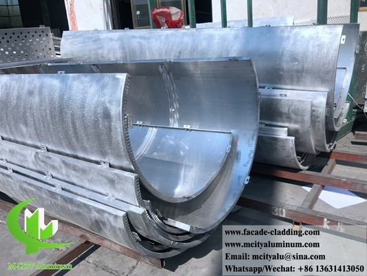 Système de revêtement métallique extérieur panneaux de façade en aluminium revêtus de poudre de 3 mm