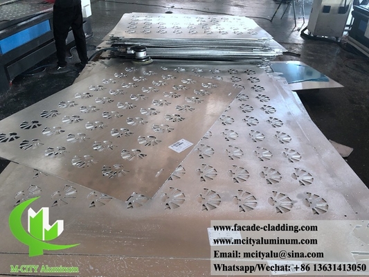 Panneaux d'aluminium pliés en 3D pour façade de bâtiment