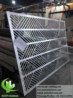 Système de revêtement métallique extérieur panneaux de façade en aluminium revêtus de poudre de 3 mm