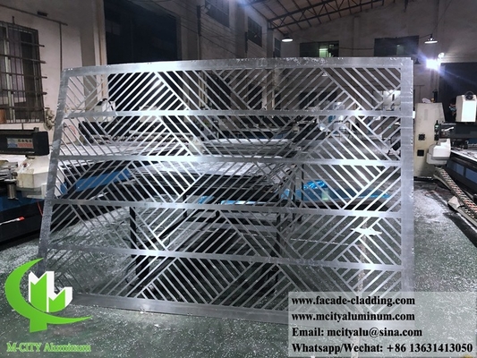 Écran en aluminium perforé CNC Plaque métallique revêtement de façade de panneau en aluminium 4 mm
