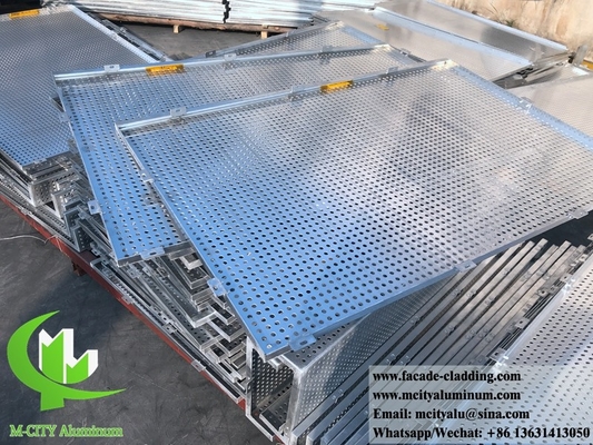 Écran en aluminium perforé CNC Plaque métallique revêtement de façade de panneau en aluminium 4 mm