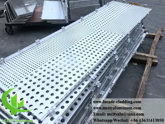 Écran en aluminium perforé CNC Plaque métallique revêtement de façade de panneau en aluminium 4 mm