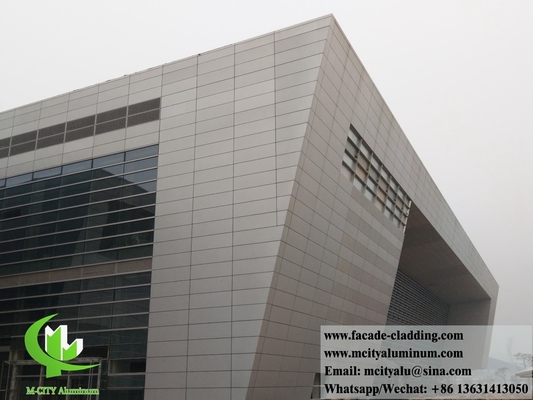 couche en poudre de panneaux d'aluminium coupés à la commande numérique en aluminium pour revêtement de façade