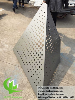 Plaque d'aluminium de couleur pierre solide revêtue de panneaux muraux pour façade durable pour l'extérieur