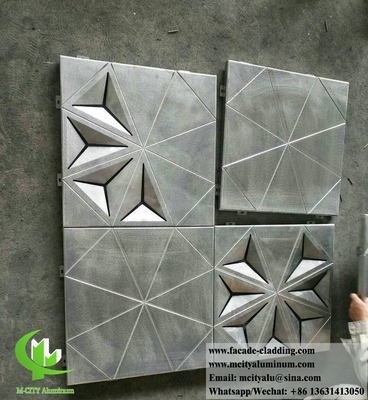 Panneaux d'aluminium pliés en 3D pour façade de bâtiment