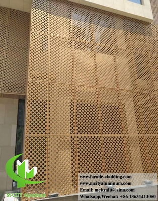 Façade en aluminium métallique Panneaux en aluminium pour façade de bâtiment tôle métallique personnalisée 3 mm