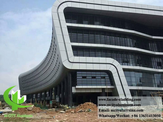 Plaque métallique de façade en aluminium Panneaux en aluminium pour façade de bâtiment Plaque métallique sur mesure 3 mm