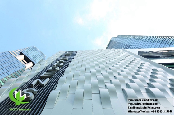 Plaque métallique PVDF 3 mm revêtue d'un revêtement en aluminium pour façade