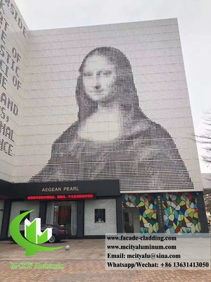 revêtement pephoré en aluminium, revêtement en poudre de tôle de façade