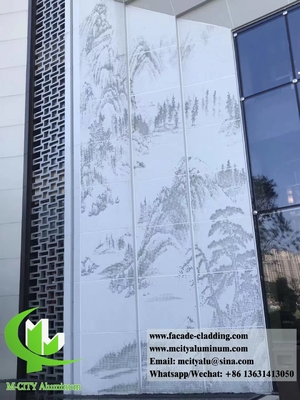 Façades métalliques perforées panneaux d'écran revêtement en aluminium fournisseur à Guangzhou Chine