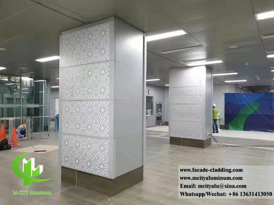 Projet de revêtement murale en aluminium pour façade en tôle perforée de 3 mm