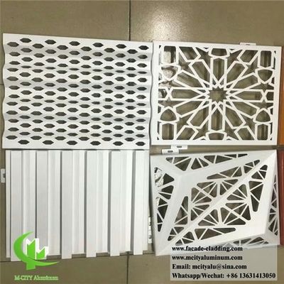 Fabrique de façades métalliques perforées panneaux de revêtement en aluminium feuille d'aluminium pour façade murale