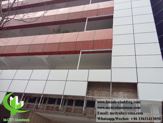 3003 Paroi de rideau revêtue en poudre pour revêtement de façade en tôle de 3 mm