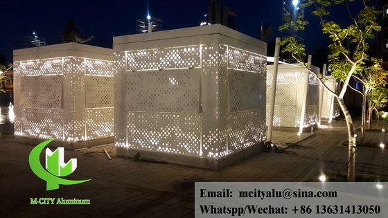 Façades métalliques perforées panneaux d'écran revêtement en aluminium fournisseur à Guangzhou Chine