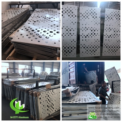 Afrique Projet de revêtement murale en aluminium de façade en tôle perforée de 2 mm