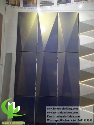 Fabrique de façades métalliques perforées panneaux de revêtement en aluminium feuille d'aluminium pour façade murale