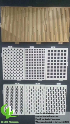 Anti-rouille Façades métalliques perforées Façade écran perforé aluminium