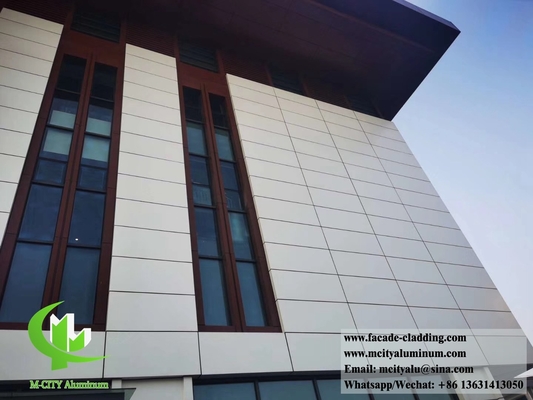 Fabrique de façades métalliques panneaux de revêtement en aluminium feuille d'aluminium pour façade murale