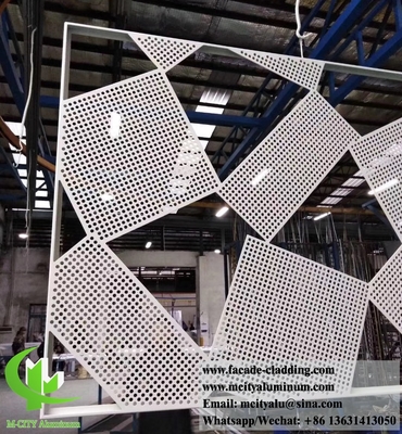 Fabrique de façades métalliques perforées panneaux de revêtement en aluminium feuille d'aluminium pour façade murale