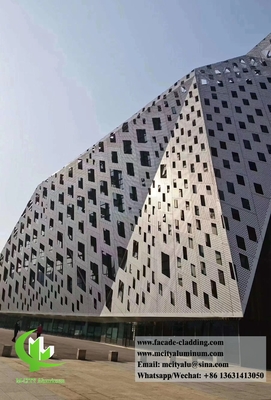 Anti-rouille Façades métalliques perforées Façade écran perforé aluminium