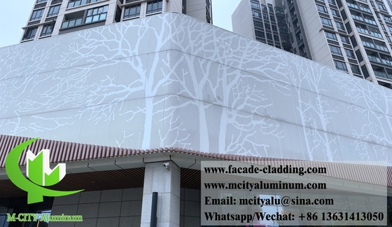 Panneaux de revêtement en aluminium pour façades métalliques perforées anti-rouille fournisseur en Chine
