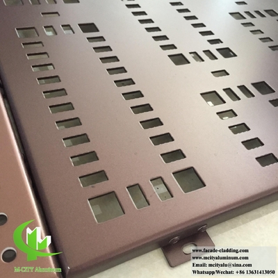 Panneaux de revêtement en aluminium pour façade à écran perforé extérieur fournisseur en Chine