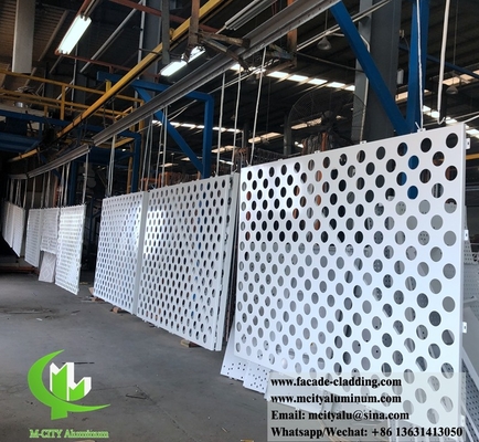 Façade métallique anti-rouille revêtement solide en aluminium revêtement métallique en poudre enduit