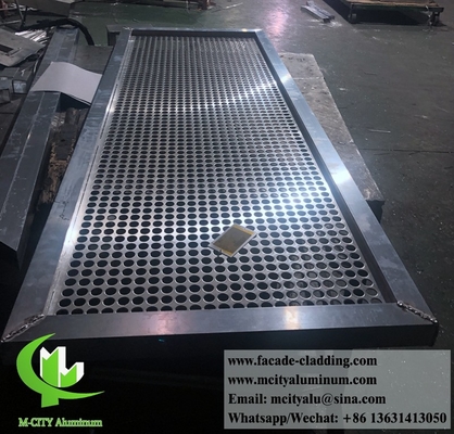 Plaque métallique perforée en aluminium à écran anti-rouille pour fenêtres