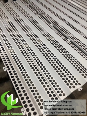 Façade métallique antirouille perforée revêtement solide en aluminium revêtement métallique en poudre