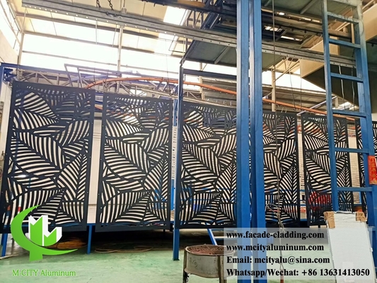Vêtements métalliques Façades en aluminium Écrans métalliques pour revêtements muraux en poudre enduits de noir