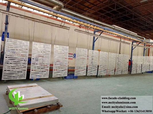 5 mm revêtement métallique écran métallique perforé façades métalliques en aluminium PVDF durable