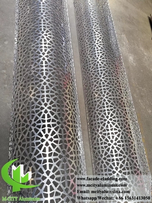 Façades métalliques perforées, panneaux de revêtement en aluminium, feuille métallique
