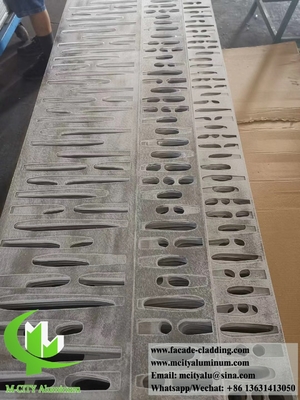 3D extérieur revêtement métallique perforé façades en aluminium pour la décoration architecturale des bâtiments