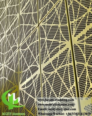 Coupe laser externe Façades en aluminium pour décoration architecturale