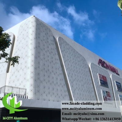 Panneau de revêtement en aluminium à écran décoratif pour façades de bâtiments clôture de jardin de villa