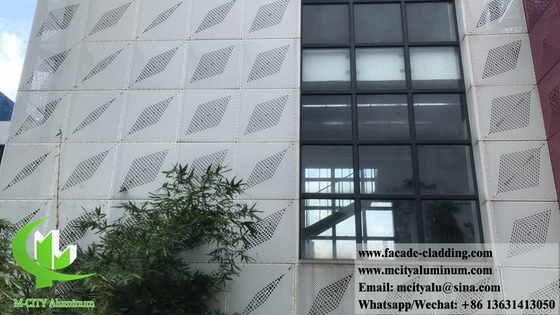 Panneau de revêtement en aluminium à écran décoratif pour façades de bâtiments clôture de jardin de villa