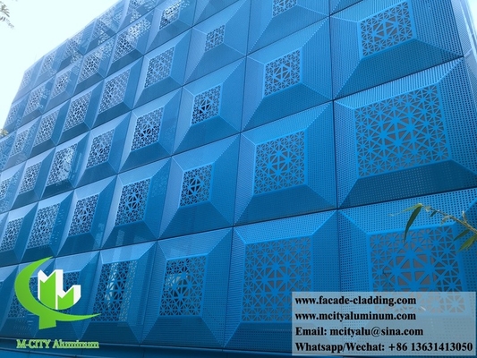 Panneau de revêtement en aluminium à écran décoratif pour façades de bâtiments clôture de jardin de villa