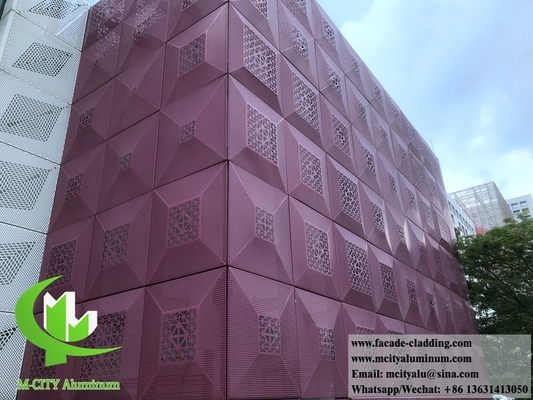 Panneaux de revêtement métallique façades en aluminium perforation avec trous ronds Fournisseur à Guangzhou