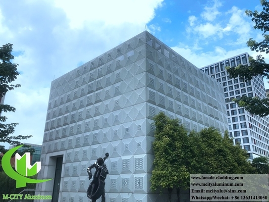 Façades métalliques perforées, panneaux de revêtement en aluminium, feuille métallique